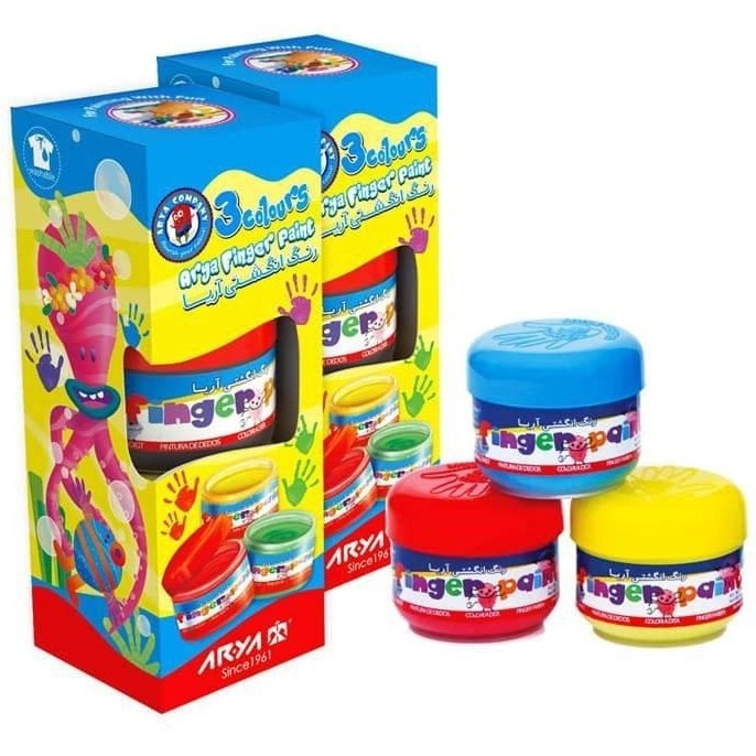 رنگ انگشتی 3رنگ آریا