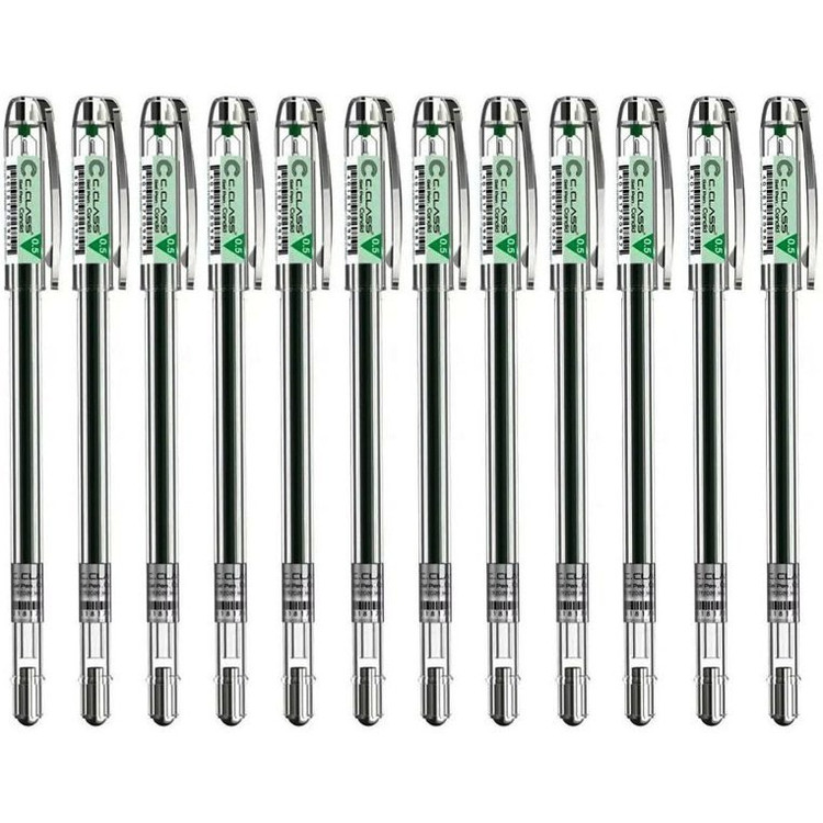 خودکار سی کلاس کاندید بسته 12 عددی سبز