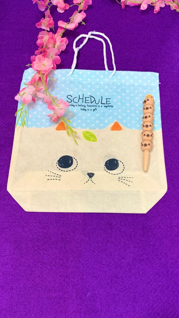 بگ کادویی پارچه ای طرح سه