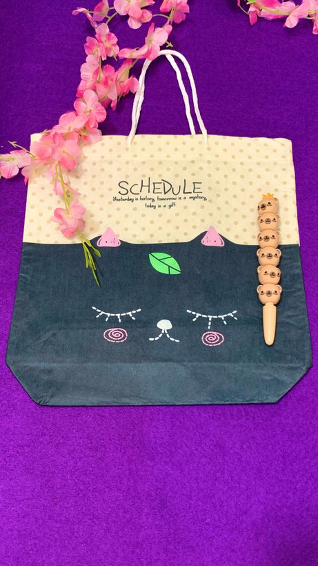 بگ کادویی پارچه ای طرح یک