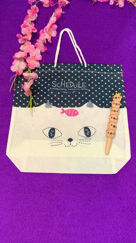 بگ کادویی پارچه ای طرح چهار