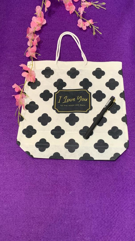 بگ کادویی پارچه ای طرح نه