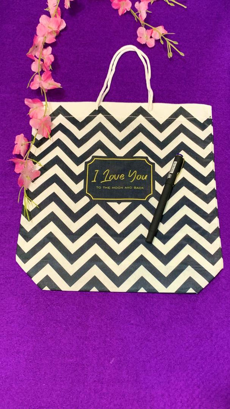 بگ کادویی پارچه ای طرح ده