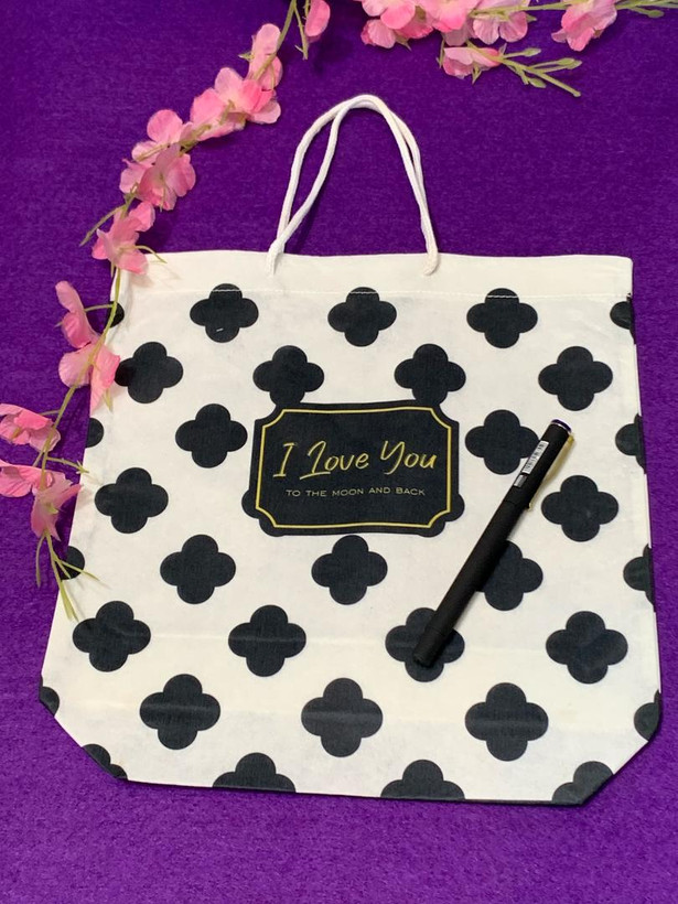 بگ کادویی پارچه ای طرح چهارده