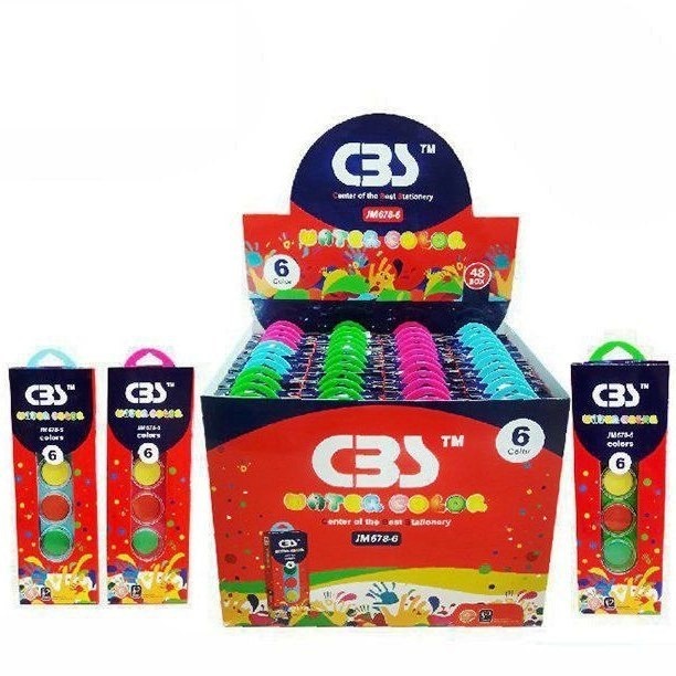 آبرنگ 6 رنگ سی بی اس