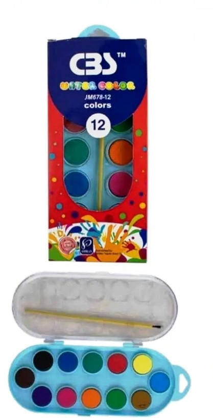 آبرنگ 12 رنگ سی بی اس