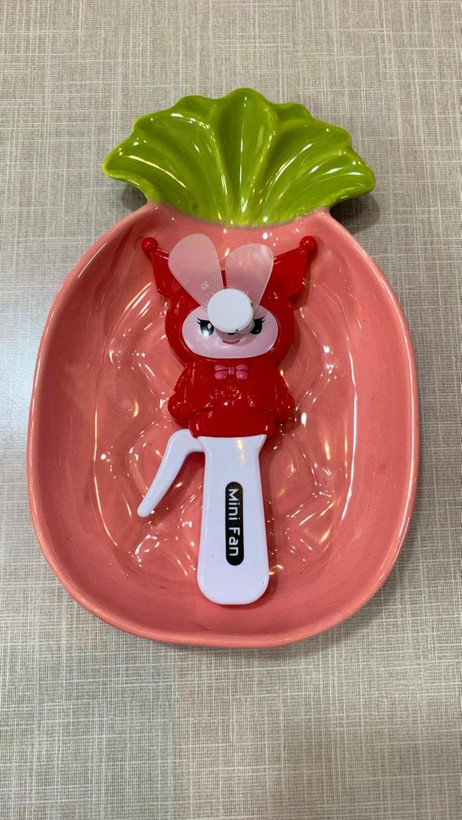 پنکه دستی فانتزی کرومی قرمز 2