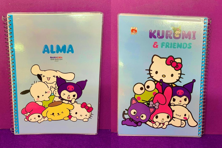 دفتر40 برگ مجلد کرومی (سانریو) نهال آلما