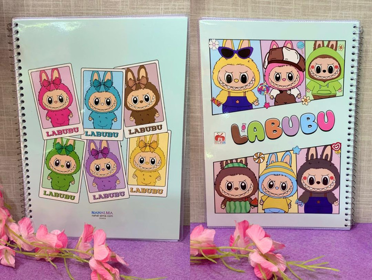 دفتر 60 برگ مجلد لبوبو (نهال آلما ) طر چهار