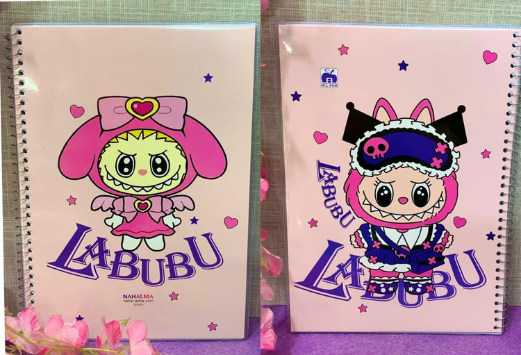 دفتر 100 برگ مجلد لبوبو (نهال آلما ) طرح یک