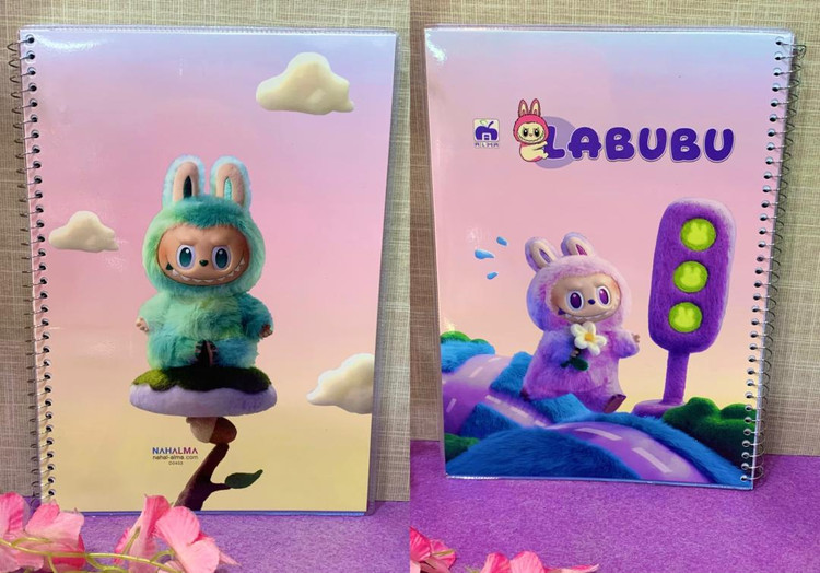 دفتر 100 برگ مجلد لبوبو (نهال آلما ) طرح سه