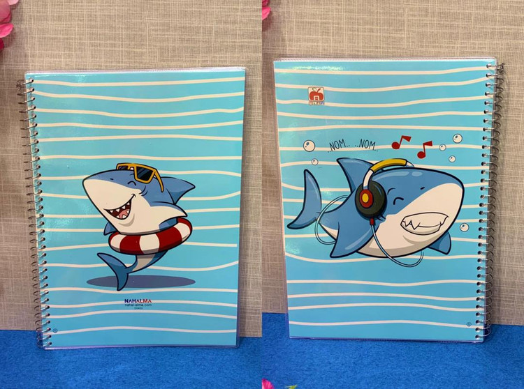 دفتر80 برگ مجلد ماینکرافت (نهال آلما ) کوسه خندون