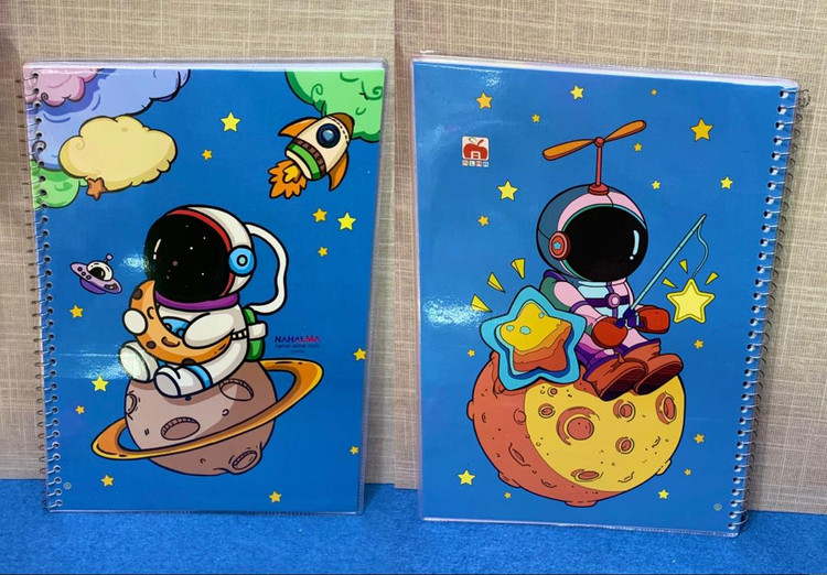 دفتر 60 برگ مجلد ماینکرافت (نهال آلما ) فضانورد